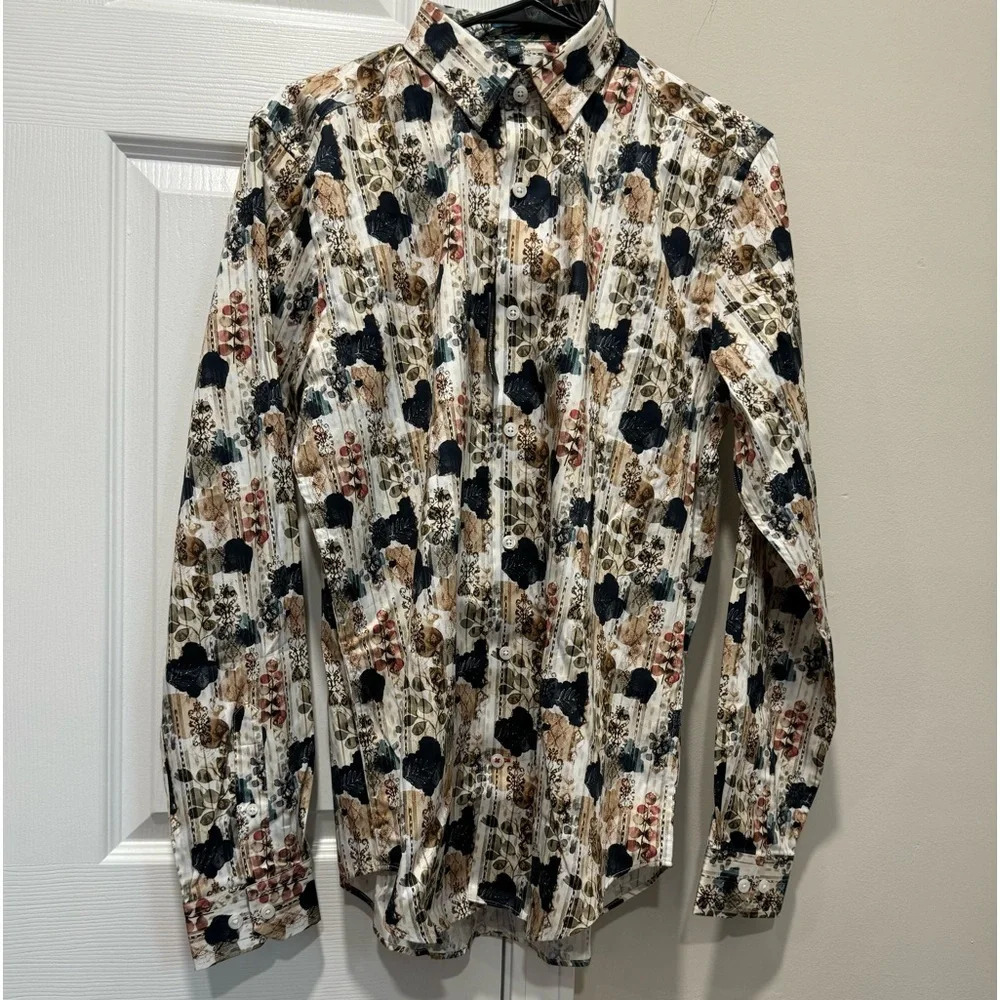 LEO CHEVALIER design long sleeve shirt Sz : M